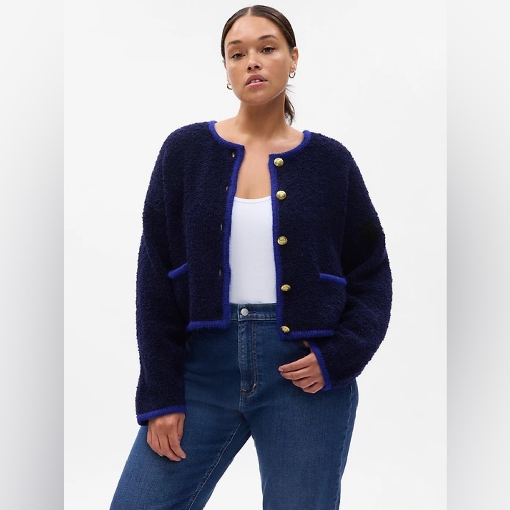 Gap Boucle Cropped Sweater, Size: S